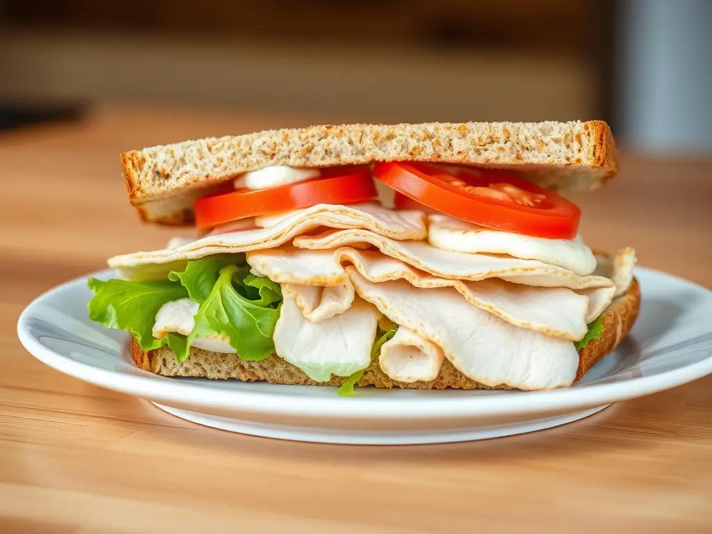 low carb chicken club sandwich
